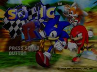 une photo d'Ã©cran de Sonic R sur Sega Saturn